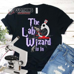 Lab Wizard Halloween Unisex Shirt Medical Lab Science Tee Pathology Tee Histology Tee Cytology Tee Phlebotomist Tee Research Shirt Biology TShirt Science Teacher Halloween Merch1