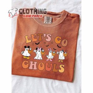 Let’S Go Ghouls Mouse And Friends Shirt, Disney Boo Pumpkin Batman Cute Halloween Shirt, Pumpkin Mickey Disney Spooky Shirt