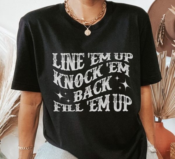 Line ‘Em Up Wallen Shirt, Morgan Wallen T-Shirt, Wallen Western Shirt, Country Music Shirt Gift, Womens Shirt, Morgan Tour Merch, Gift