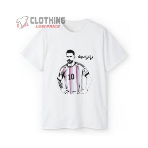 Lionel Messi Pink Softstyle T Shirt Messi Inter Miami 1