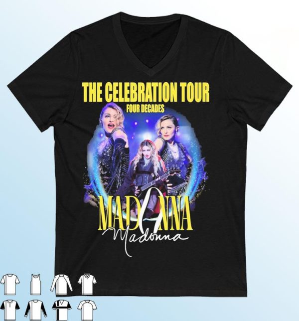 Madonna 2023 Concert Shirt, Madonna The Celebration Tour Four Decades 2023 Shirt, Madonna Tour Merch