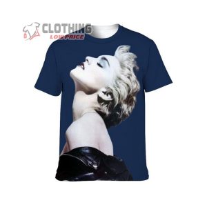 Madonna Queen Of Pop Music Retro 80S True Blue T-Shirt For Men And Women, Madonna Top Songs Unisex T-Shirts