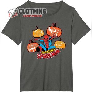 Marvel Amazing Spider-Man Halloween, Pumpkins Comic Art  Spider-man Halloween T-Shirt
