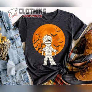 Marvel Guardians Mummy Groot Halloween Moon Shirt, Groot Mummy Batman Moon Halloween Shirt