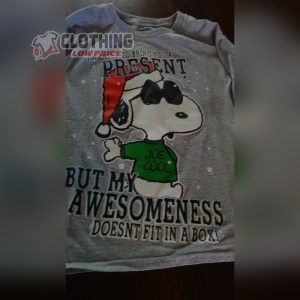 Merry Christmas Snoopy Bring You A Present Shirt, Peanuts Snoopy T-Shirt