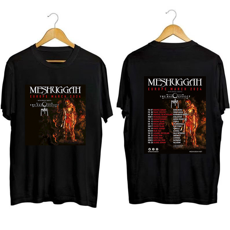 Meshuggah Band Concert 2024 Merch, Meshuggah European Tour 2024 Shirt