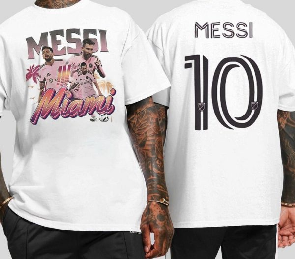 Messi Inter Miami Shirt,  Miami Leo Messi 2023-2024 Home, Trending Messi T-Shirt, Messi Gift For Fans, Miami Messi Merch