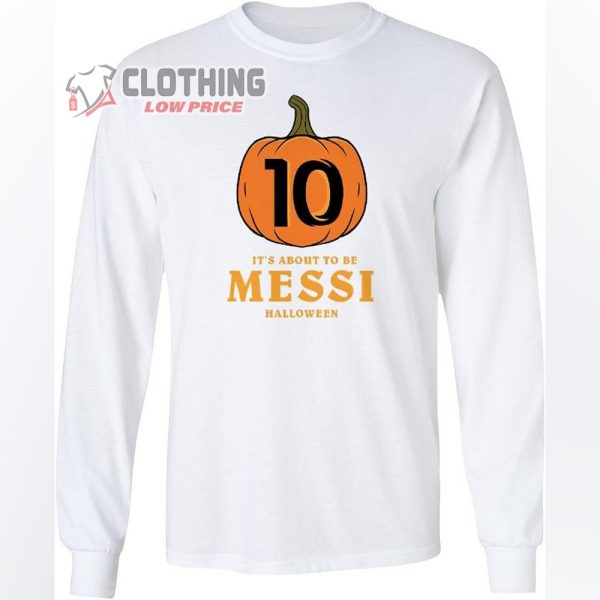 Miami Soccer Halloween Pumpkin Shirt, Its About to Be Messi T-Shirt, Halloween Pumpkin Tee, Inter Miami Messi Halloween, Halloween Gift 1