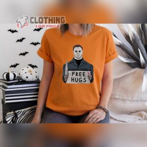 Michael Myers Free Hugs Shirt, Friday The 13Th Halloween Tee, Horror Movie Shirt, Scary Halloween Shirt, Boys Halloween Shirt, Autumn Shirt