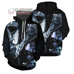 Michael Myers Halloween Kill Merch, Michael Myers Halloween Movie Sweatshirt, Halloween Horror Nights Hoodie 3D All Over Printed