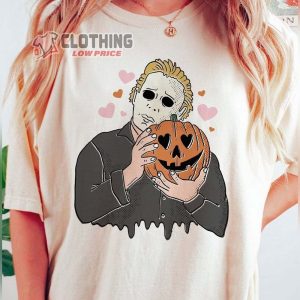 Michael Myers Halloween Shirt, Horror Movie Halloween Shirt, Halloween Pumpkin Tee, Retro Vibes Michael T-Shirt, Funny Spooky Pumpkin, Halloween Gift