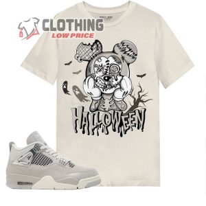 Mickey Halloween Match Jordan 4 Frozen Moments In Natural Tee3