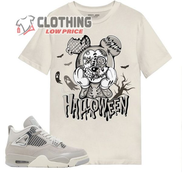 Mickey Halloween Match Jordan 4 Frozen Moments In Natural Tee