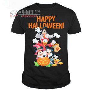 Mickey Mouse Happy Halloween Merch, The Disney Happy Halloween 2023 Shirt, Mickey Mouse Halloween Disneyland T-Shirt