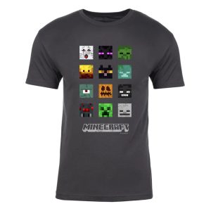 Minecraft Gangs All Here Halloween Edition Adult Short Sleeve T-Shirt, Minecraft Costumes For Halloween
