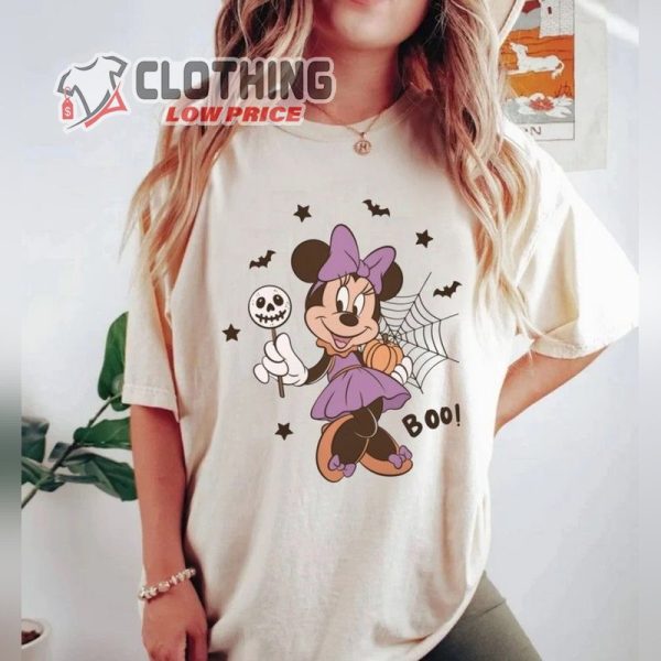 Minnie Spooky Season Shirt, Minnie Mouse Halloween Shirt, Minnie Pumpkin Disney Spooky Shirt