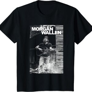 Morgan Wallen Guitar Photo T Shirt 1 1