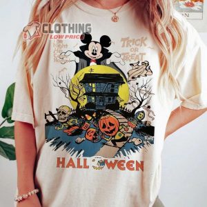 Mouse Vampire Halloween T-Shirt, The Night He Come Home Shirt, Trick Or Treat Halloween Shirt, Halloween Party, Horror House Spooky Pumpkin Shirt Gift