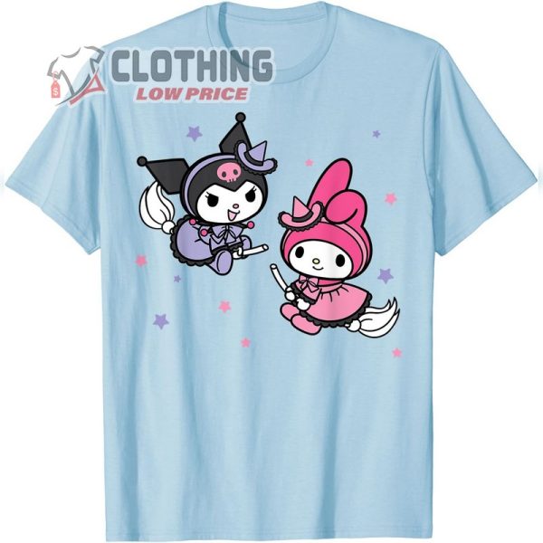 My Melody Kuromi Little Witches Halloween T Shirt1