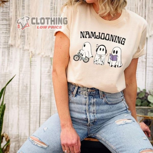 Namjooning Halloween Ghost Shirt, Halloween Bts Shirt, Cute Ghost Shirt, Rm Tshirt, Halloween Gift For Army, Army Halloween Merch,  Funny Halloween Shirt