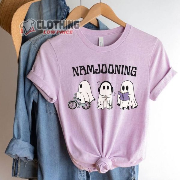 Namjooning Halloween Ghost Shirt, Halloween Bts Shirt, Cute Ghost Shirt, Rm Tshirt, Halloween Gift For Army, Army Halloween Merch,  Funny Halloween Shirt