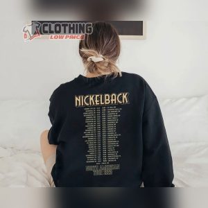 Nickelback With Brantley Gilbert Tour 2023 World Tour Unisex T Shirt Vintage Get Rollin Tour 2023 Shirt Nickelback 2023 US Concert Merch3