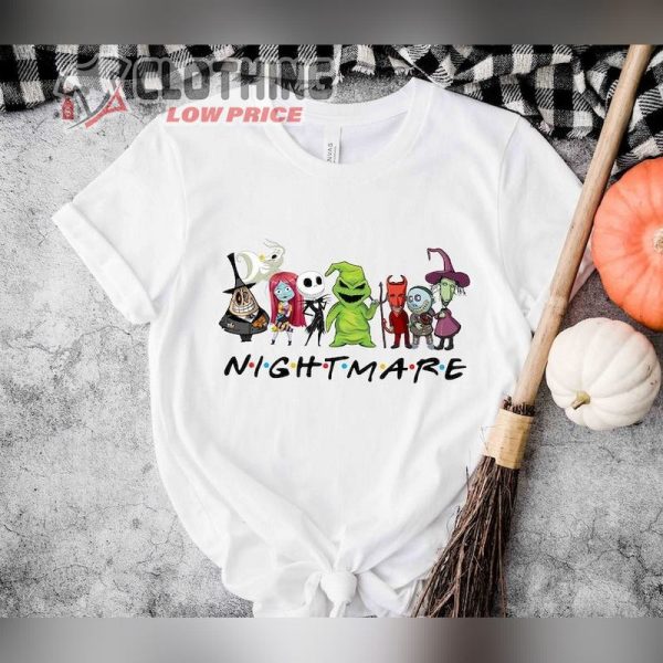 Nightmare Before Christmas Friends Themed Shirt Nightmare Before Christmas Squad Shirt Jack Skellington Shirt Halloween T Shirt 1