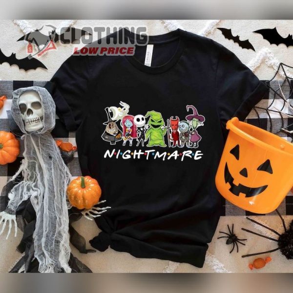 Nightmare Before Christmas Friends Themed Shirt, Nightmare Before Christmas Squad Shirt,  Jack Skellington Shirt, Halloween T- Shirt