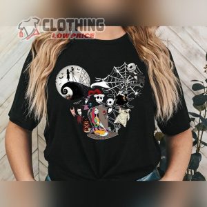 Nightmare Before Christmas Shirt Disney Jack And Sally Shirt Disney Halloween Shirt 2023 Disneyland Halloween Jack Skellington Shirt 1