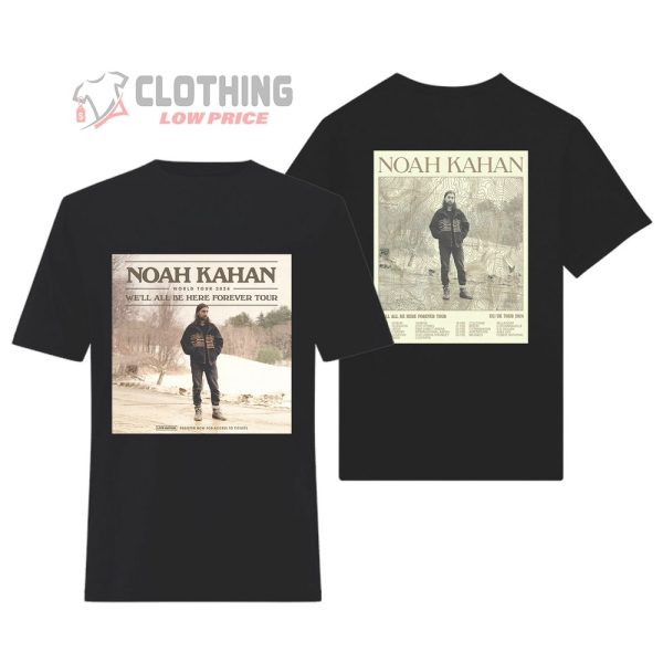 Noah Kahan World Tour 2024 Merch, Noah Kahan We'll All Be Here Forever