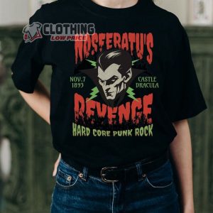 Nosferatu’S Revenge Concert Shirt, Halloween Vampire Shirt, Halloween Horror Nights Shirt, Hard Core Punk Rock, Halloween Tee Gift