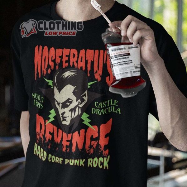 Nosferatu’S Revenge Concert Shirt, Halloween Vampire Shirt, Halloween Horror Nights Shirt, Hard Core Punk Rock, Halloween Tee Gift
