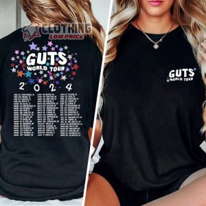 Olivia Rodrigo Guts World Tour 2024 Concert Unisex Sweatshirt, Vampire Olivia Hoodie, Olivia New Album Tee, Tracklist Merch