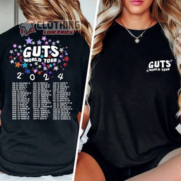 Olivia Rodrigo Guts World Tour 2024 Concert Unisex Sweatshirt, Vampire Olivia Hoodie, Olivia New Album Tee, Tracklist Merch