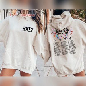 Olivia Rodrigo Guts World Tour 2024 Concert Unisex Sweatshirt Vampire Olivia Hoodie Olivia New Album Tee Tracklist Merch3