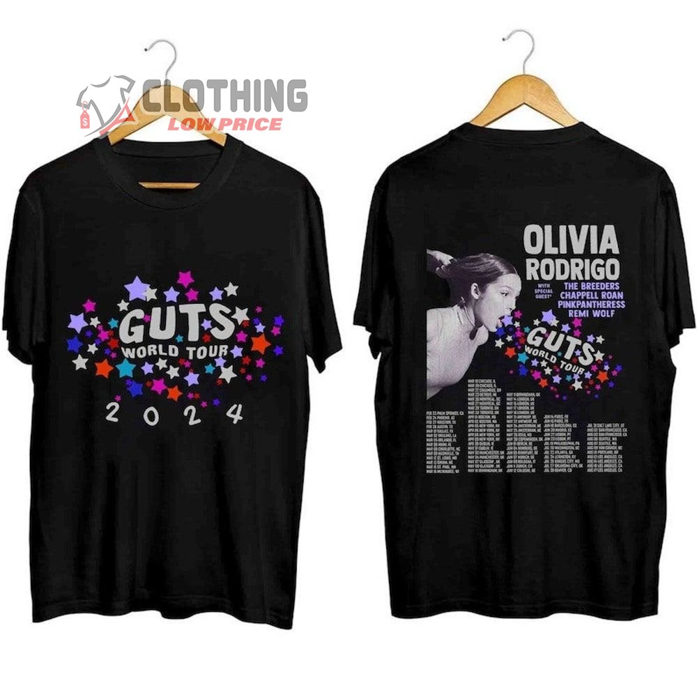 Olivia Rodrigo Guts Shirt Olivia Rodrigo Guts Merch Guts Tour 2024