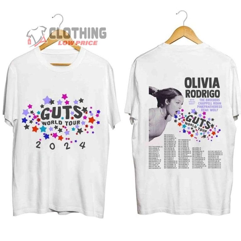 Olivia Rodrigo Tour 2024 Merch, Guts World Tour 2024 Shirt, Olivia Rodrigo Guts World Tour Dates