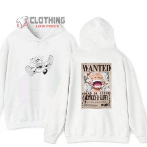 One Piece Luffy Hoodie, Luffy Wanted Poster Shirt, Luffy Gear 5 Blouse, Luffy Blouse, One Piece Hoodie, Luffy Merch, One Piece Live Action
