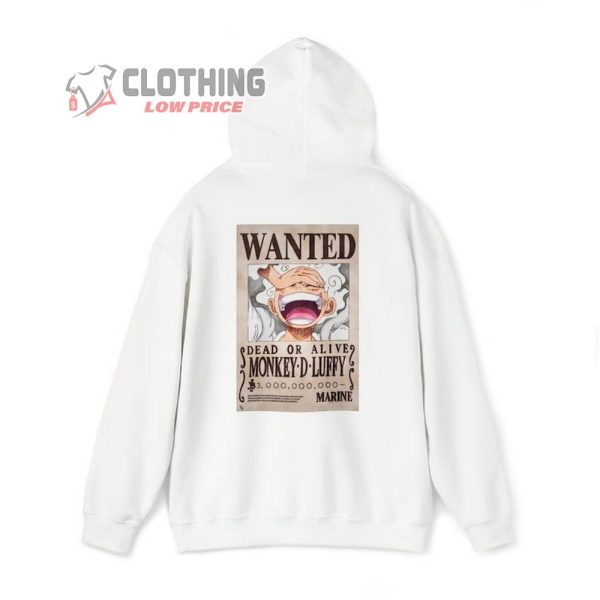 One Piece Luffy Hoodie, Luffy Wanted Poster Shirt, Luffy Gear 5 Blouse, Luffy Blouse, One Piece Hoodie, Luffy Merch, One Piece Live Action