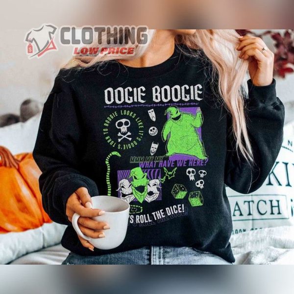 Oogie Boogie Take A Chance And Roll The Dice Shirt Disney Nightmare Before Christmas Jack And Sally Tee Disneyland Halloween Party Gift