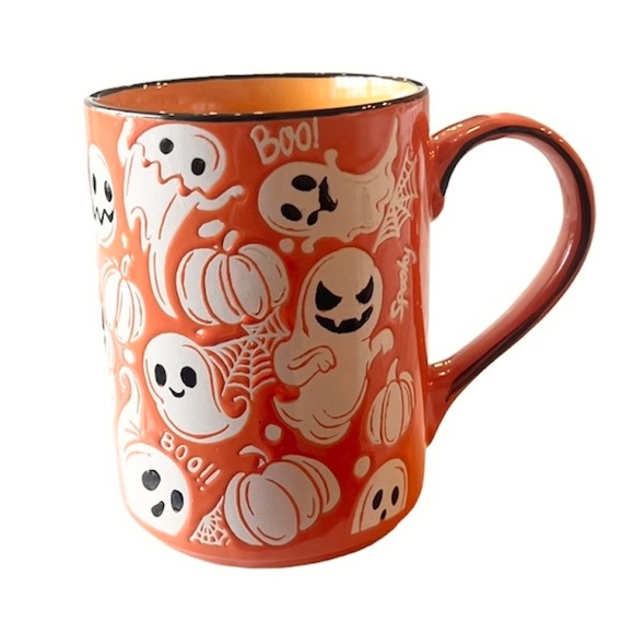 Orange Casper Ghost Halloween Mug poshmark