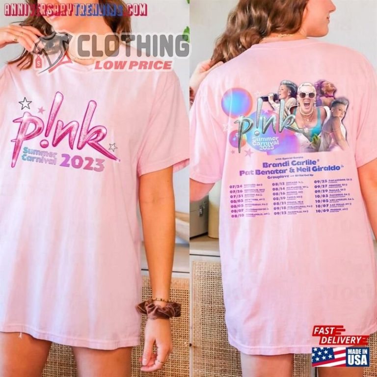 P!nk Summer Carnival 2023, Pink Summer Carnival Tour 2023 Usa Merch