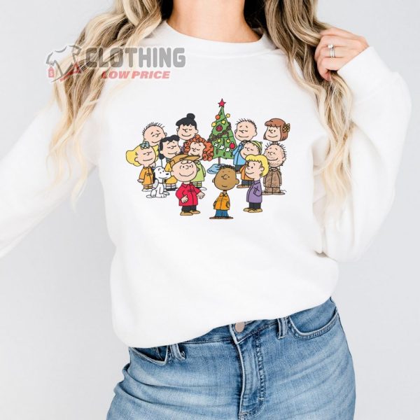 Peanuts Snoopy Christmas House, Charlie Brown Snoopy Christmas Tree Decorations Shirt, Peanuts Snoopy Merry Christmas Long Sleeve 2