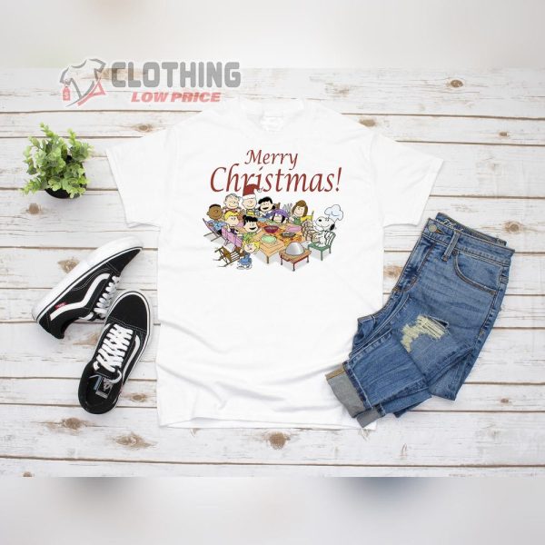 Peanuts Snoopy Merry Christmas Merch Peanuts Snoopy Party T Shirt Charlie Brown Christmas Snoopy Shirt