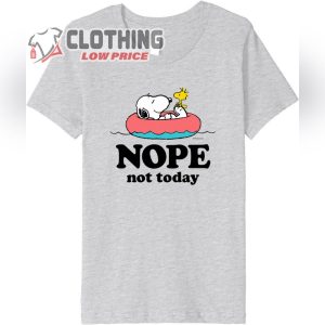 Peanuts – Snoopy Nope Not Today Premium T-Shirt, Snoopy Woodstock Swim Halloween Tee