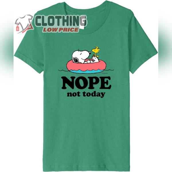 Peanuts – Snoopy Nope Not Today Premium T-Shirt, Snoopy Woodstock Swim Halloween Tee