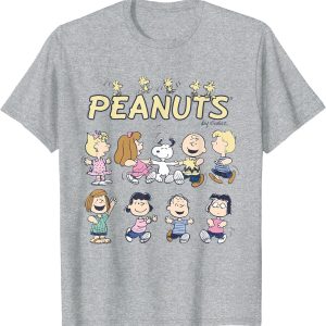 Peanuts Snoopy and friends dancing Tee,Woodstock Peanuts Friends Halloween Dance Sleeve T-Shirt