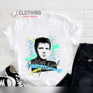 Peter Gabriel 1980S Vintage Fan Art Unisex White T-Shirt, Peter Gabriel Shirts, Peter Gabriel Vintage Shirt, Peter Gabriel Graphic Tee Merch