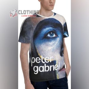 Peter Gabriel 3-D Graphic T-Shirt, Peter Gabriel Shirt, Peter Gabriel I-O The Tour 2023 Tee, Peter Gabriel Trending Shirt, Peter Gabriel Fan Gift
