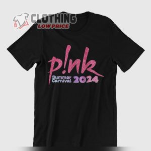 Pink Concert 2024 Tour T- Shirt, Pink Summer Carnival 2024 Australia Tour Shirt, Pink Setlist 2024 Us Tour Merch